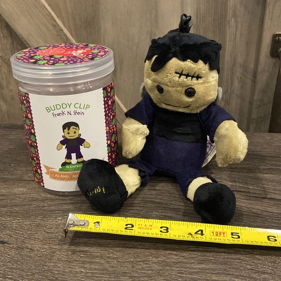 Scentsy Frankenstein Caramel Apple Halloween Buddy Clip Keychain NIB - Picture 6 of 10